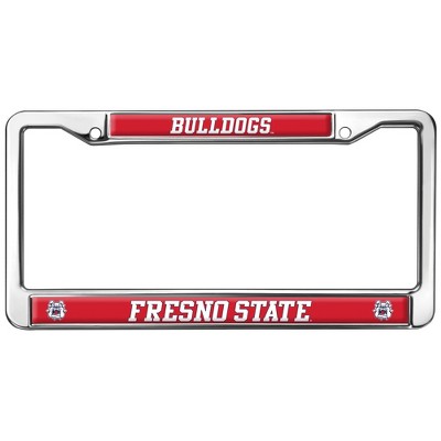 Fresno State Bulldogs Logo Full Size Standard License Plate Metal Frame