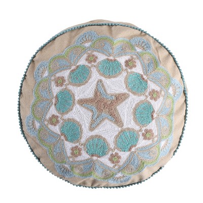 Calafel Round Coastal Medallion Decorative Pillow - Levtex Home