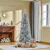 6' Tall Unlit Slim Douglas Fir Artificial Christmas Tree with Realistic Branches, and 618 Tips - 2 of 4