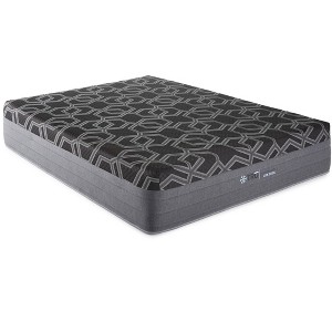 Sapphtopaz Mattress for Pressure Relief with Edge Wrapped Coils Medium Firm Ice Cover Hybrid Mattress with Smooth Top for Bedroom, Gray - 1 of 4