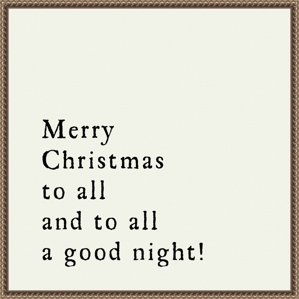 Photos - Other Decoration Amanti Art 22"x22" Merry Christmas To All by Amanti Art Portfolio Canvas Wall Art