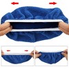 Unique Bargains Microfiber Car Polishing Waxing Bonnet Buffing Pad Cover Navy Blue 8 Pcs - 2 of 4