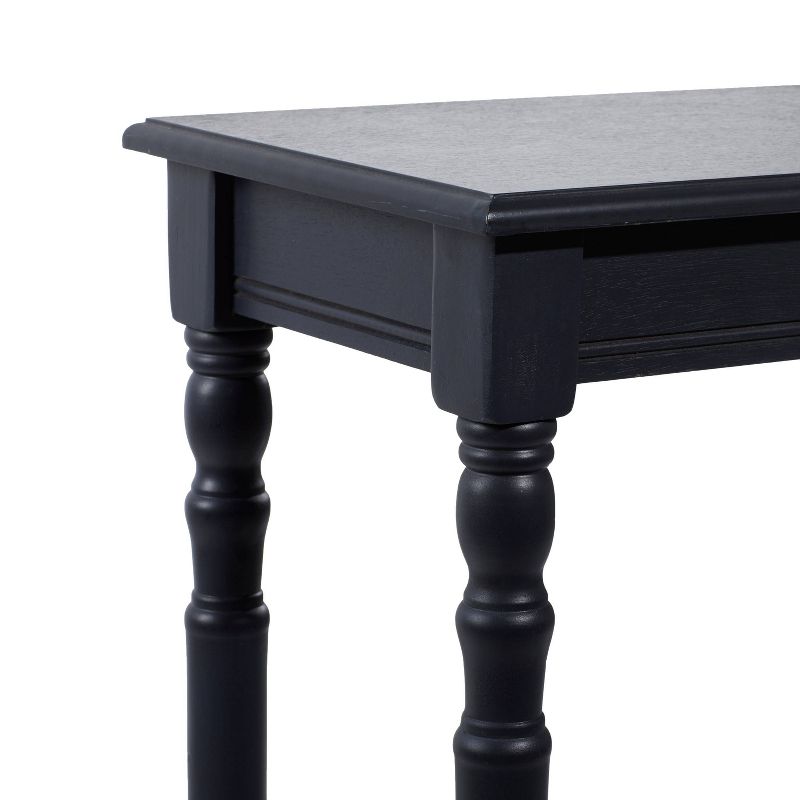 Traditional Wood Console Table Black - Olivia &#38; May, 4 of 19