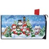Briarwood Lane Caroling Snowmen Christmas Magnetic Mailbox Cover Welcome Standard - 3 of 3