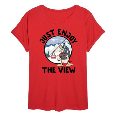 Women's - Disney - Just Enjoy The View Oversized Graphic T-Shirt