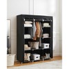 Portable Closet, Clothes Storage Organizer with 10 Shelves, 1 Clothes Hanging Rail, Non-Woven Fabric Closet 51 x 17.7 x 66.1 Inches - 2 of 4