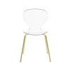 Meridian Furniture,Clarion Gold Metal Dining Chair, Set of 2 - 4 of 4