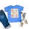 The Juniper Shop SmileyWorld Checkered Floral Distressed Toddler Short Sleeve Tee - 3 of 4