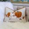 Tramull Pumpkin Lumbar Pillow, Fall Thanksgiving Decor, Accent Cushion for Sofa Bed - 2 of 4