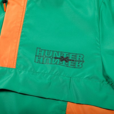 Hunter x Hunter Gon Freecss Long Sleeve Green Colorblock Hooded Anorak-XL — фото 3