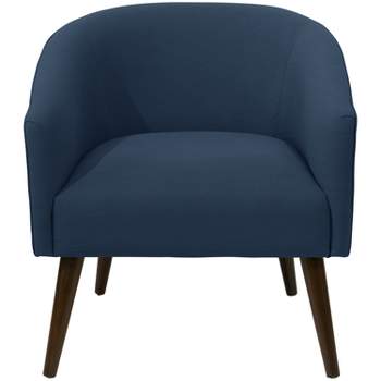 Skyline Furniture Natalee Chair Navy Linen with Espresso Legs