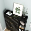 TIRAMISUBEST Shoe Cabinet with 3 Flip Drawers & Open Shelves - Black Mobile File Cabinet - 2 of 4