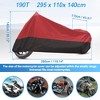 Unique Bargains 180T Waterproof Rain Dust Motorcycle Cover Outdoor Sun Protector - 4 of 4