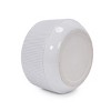 Syemin Planters 2 Pieces Ceramic Flowerpot, Modern Indoor Outdoor Planter for Patio, Garden or Windowsills, White, 11.22"*11.22"*6.5" - 4 of 4