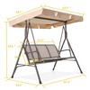3 Person Outdoor Patio Swing - 2 of 4