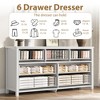 7 Dresser for Bedroom, 47.2" Wide Dresser, Modern Wide Drawer Dresser with Storage, Wooden Closet Dressers Chest of Drawers Freestanding, White - 4 of 4