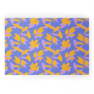 Marta Barragan Camarasa Botanical leaves simple LAV Welcome Mat - Deny Designs - 1 of 3
