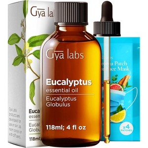 Gya Labs Eucalyptus Essential Oil - 4 Fl Oz - for Hair, Skin, Diffuser, Aromatherapy & DIY Candle Making Scent - 1 of 4