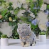 Roman 7.75" Gray and White Outdoor Pudgy Cat in Rain Boots Garden Statue - 3 of 3