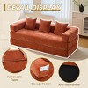 MOONMISS 78"Convertible Sleeper Sofa Bed with Pillows, Folding Mattress Couch, Removable Washable Floor Sofa for Small Spaces - 3 of 4