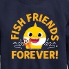 Boys' - Baby Shark - Fish Friends Forever Graphic Long Sleeve Fleece Sweatshirt - 2 of 4