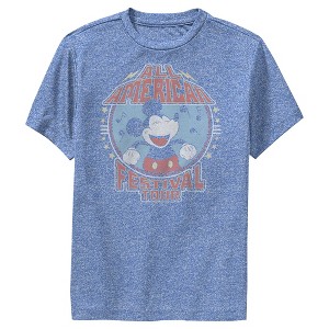 Boy's Disney Mickey All American Festival Tour Performance Tee - 1 of 4