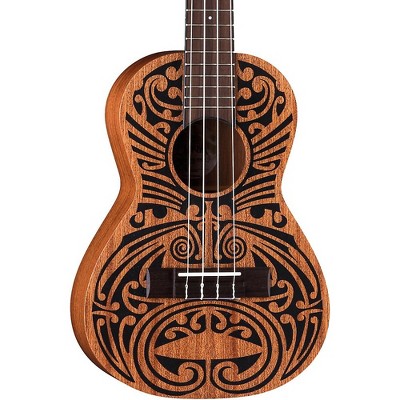 Luna Guitars Mahogany Tribal Tenor Ukulele