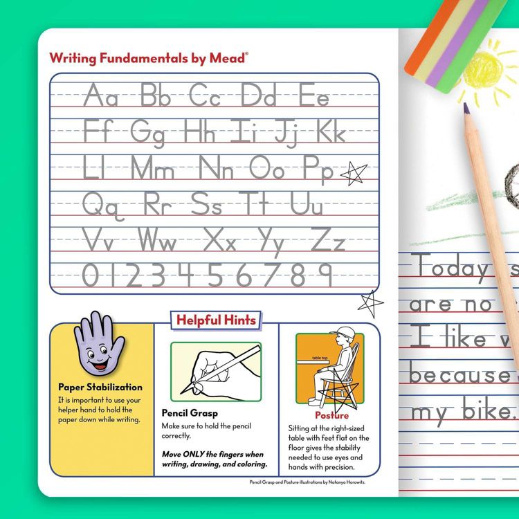Mead Primary Journal Half Page Ruled Writing Tablet: K-2 Composition Notebook with Picture Space, 200 Pages, Hard Cover, 4 of 7
