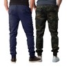 Galaxy By Harvic Men's Slim Fit Cotton Stretch Twill Cargo Joggers-2 Pack - 2 of 4