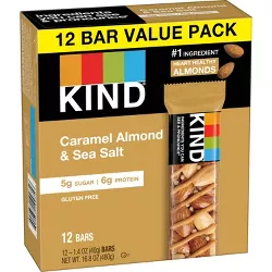 KIND Caramel Almond & Sea Salt Bars - 12ct
