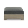 Signature Design by Ashley Casual Citrine Park Outdoor Ottoman with Cushion, Charcoal/Brown - 2 of 4