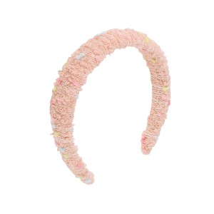 Unique Bargains Colorful Dot Wool Braided Headbands 1 Pc - 1 of 4