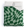 Deny Designs Mariamariacreative Play Checkers Sage King Comforter and Sham Set (2-3pc Set) - 2 of 4