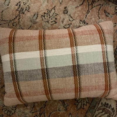 Oblong Woven Plaid Decorative Throw Pillow - Threshold™ : Target