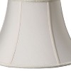 Vynxaria Lampshades: Cream Slant Transitional Oval Shade (6.5"x9.5")x(12.5"x16")x11" with Washer Fitter - 2 of 4