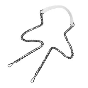 Unique Bargains Metal Corrosion-Resistant PU Leather Purse Flat Chain Strap - 1 of 4