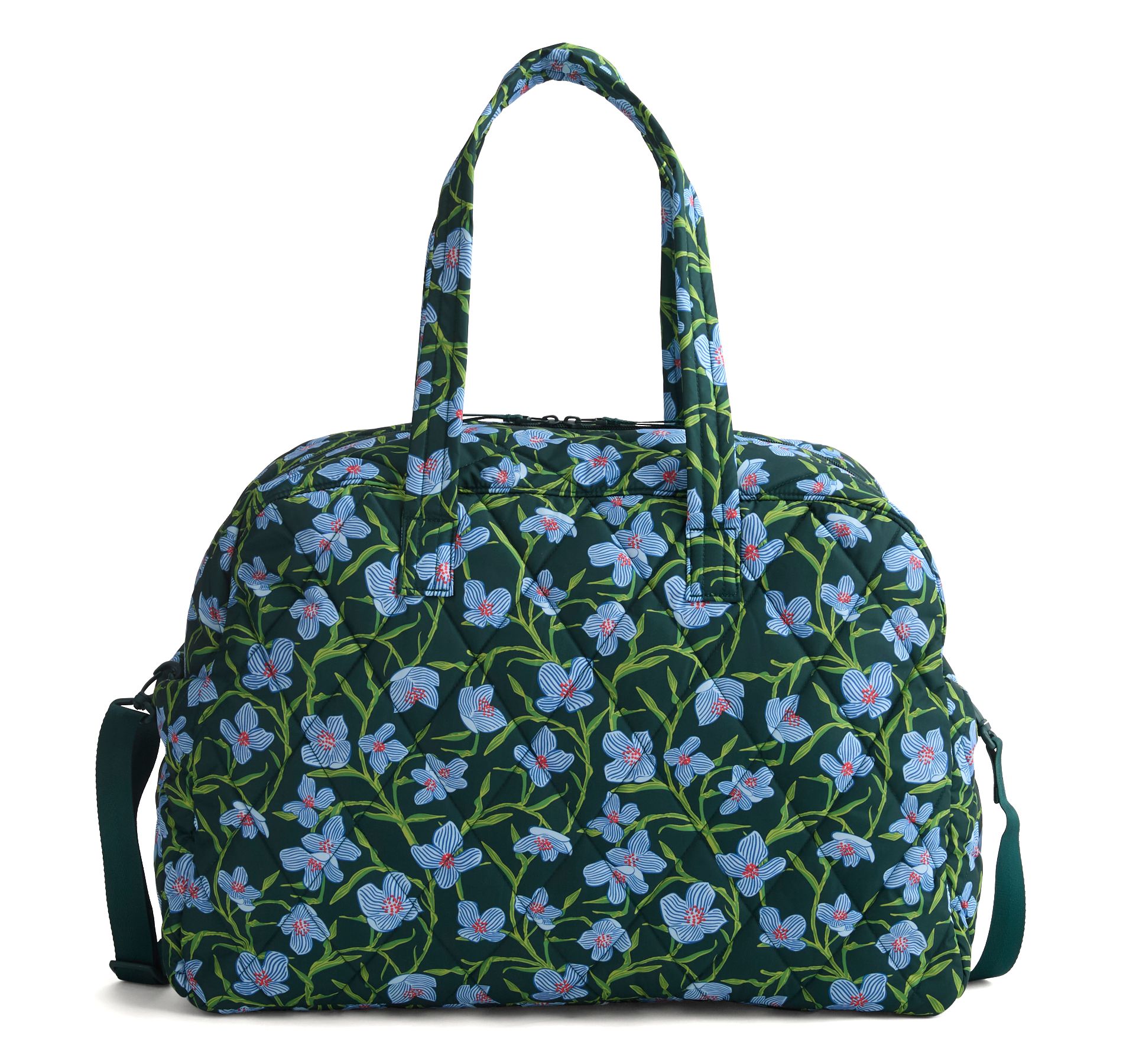 Vera Bradley Women's Outlet Ultralight Large Weekender Travel Bag Charlotte Stems