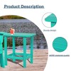 Aoodor Outdoor Adirondack Side Table HDPE End Table，Classic Modern Design，High-Quality，Easy to Assemble，Versatile End Table for Patio, Garden, Lawn - 4 of 4