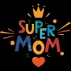 Men's Design By Humans Super Mom Crown By NikkiArtworks Tank Top - Black - 2X Large - 2 of 2