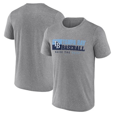 MLB Tampa Bay Rays Men's Gray Short Sleeve T-Shirt