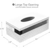 Creative Scents Quilted Mirror White Tissue Box (rectangle) - 2 of 4