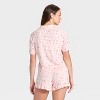 Women's Pointelle Notch Collar Shirt and Shorts Pajama Set - Wild Fable™ - 2 of 4