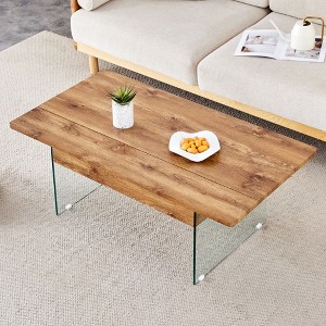 NicBex 43.3 Inch Rectangle Lift Top Coffee Table with 1 Hidden Storage Compartments for Living Room,Bedroom - 1 of 4