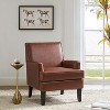Wooden Upholstered Accent Chair Celadon Armchair | ARTFUL LIVING DESIGN - 2 of 4
