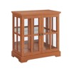 FONTOI Vintage Curio Display Cabinet, Antique Showcase with Adjustable Shelves for Collections, for Home or Office, Dark Oak, 15.75"*32.09"*30.32" - 2 of 4
