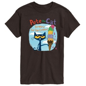 Men's - Pete the Cat - Screams For Ice Cream Short Sleeve Graphic T-Shirt - 1 of 4