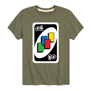 Boys' - UNO - Draw Four Short Sleeve Graphic T-Shirt - 1 of 4