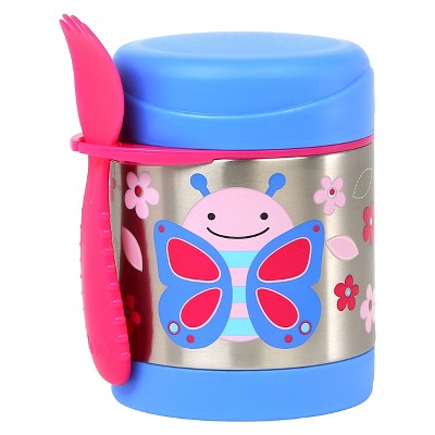 Skip Hop Zoo Little Kids' & Toddler Insulated Stainless Food Jar & Utensil - Butterfly