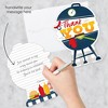 Big Dot of Happiness Fire Up the Grill - Shaped Thank You Cards - Summer BBQ Picnic Party Thank You Note Cards with Envelopes - Set of 12 - image 2 of 4