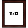 PosterPalooza | Photo Size Distressed Brown Picture Frame - UV Acrylic, Foam Board Backing, Hanging Hardware - 2 of 4